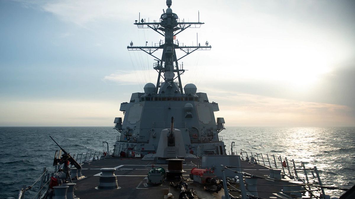 國防部27日表示,美驅逐艦乙艘,由南向北航經台灣海峽。(取自美國海軍第七艦隊官網) 國防部27日表示,美驅逐艦乙艘,由南向北航經台灣海峽。(取自美國海軍第七艦隊官網)