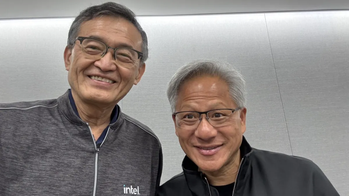 輝達(NVIDIA)宣布投資英特爾(Intel)普通股,並同步啟動多代資料中心與PC產品的共同研發。(圖/翻攝自X@LipBuTan)