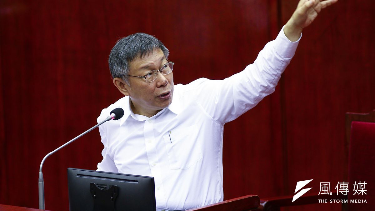 高雄市長韓國瑜認為台北市長柯文哲一定會選總統,圖為柯文哲議會備詢日。(蔡親傑攝) 高雄市長韓國瑜認為台北市長柯文哲一定會選總統,圖為柯文哲議會備詢日。(蔡親傑攝)