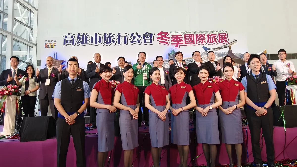 2024高雄市旅行公會冬季國際旅展開幕,現場貴賓冠蓋雲集。(圖/徐炳文攝)