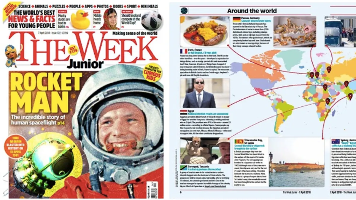 英國少年周刊《The Week Junior》(2018.04.07)刊登我們撿到相機的故事「遺失相機的不可思議旅程」。(圖/想想論壇提供) 英國少年周刊《The Week Junior》(2018.04.07)刊登我們撿到相機的故事「遺失相機的不可思議旅程」。(圖/想想論壇提供)