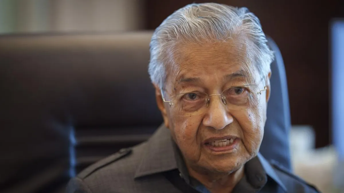 馬來西亞前總理馬哈地(Mahathir Mohamad)。(AP)