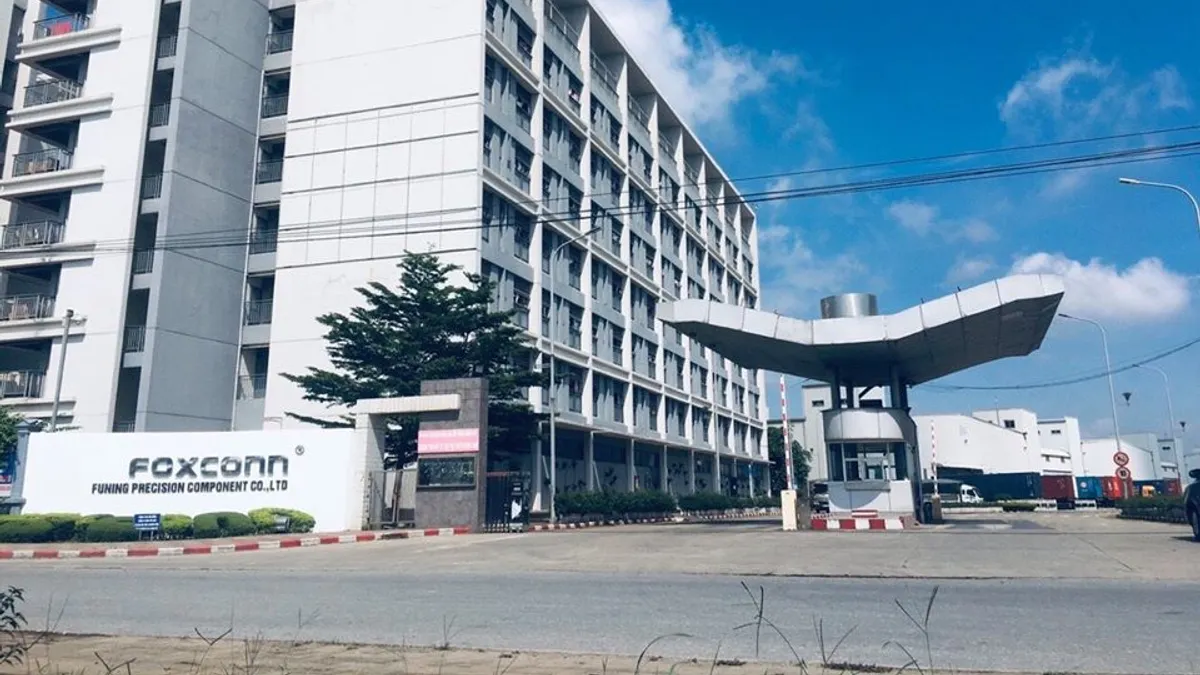 鴻海越南廠區。(圖/翻攝自鴻海越南廠粉絲團)