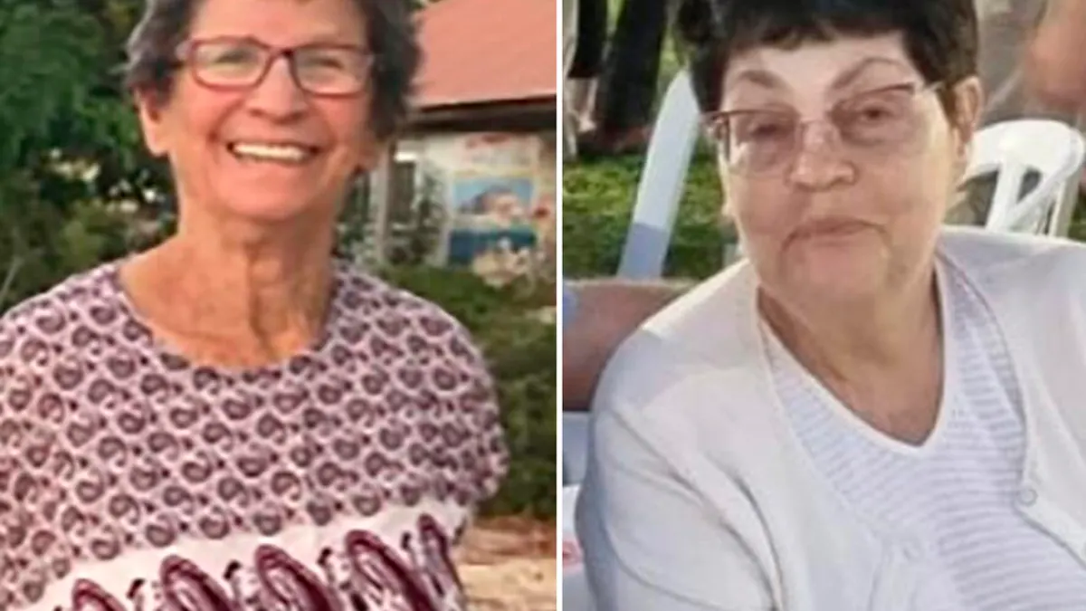 以色列總理辦公室表示,79歲的庫珀(Nurit Cooper,左)和85歲的利夫席茨(Yocheved Lifshitz)已經獲釋。(美聯社)