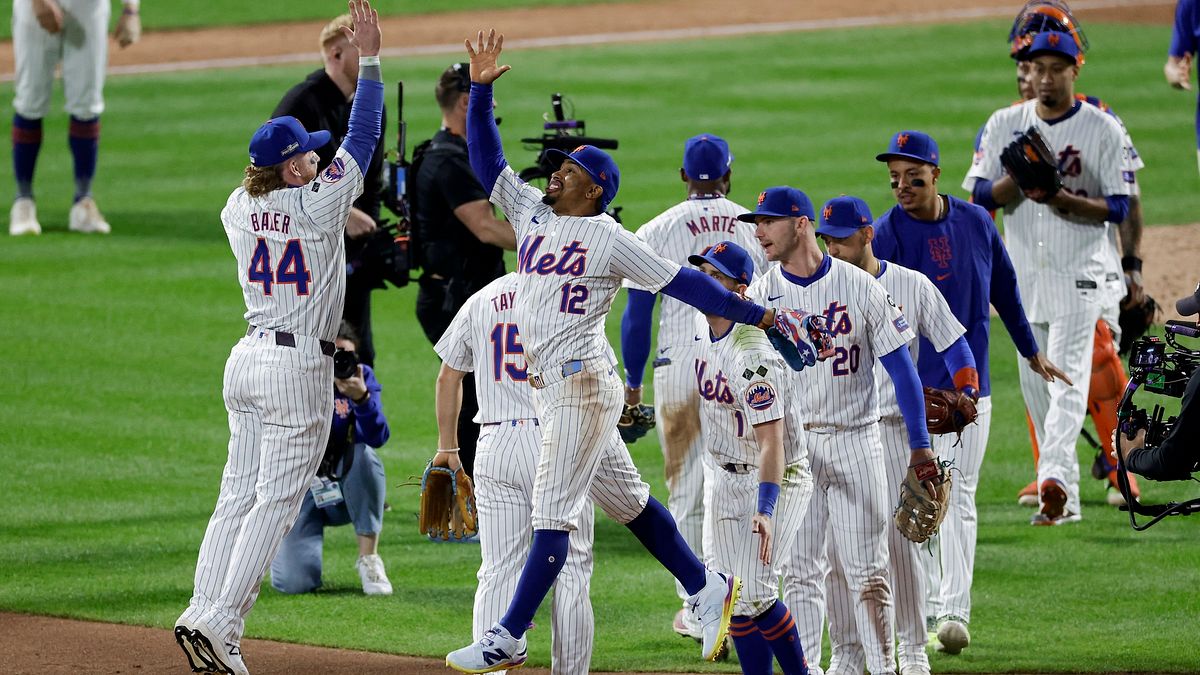 紐約大都會頂住壓力,以12比6擊敗在國聯冠軍戰已經聽牌的洛杉磯道奇。(美聯社) 紐約大都會頂住壓力,以12比6擊敗在國聯冠軍戰已經聽牌的洛杉磯道奇。(美聯社)