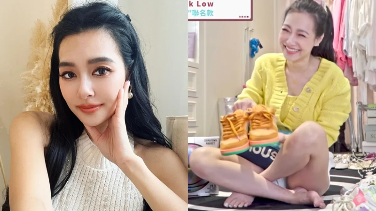 王思佳近日陷入假包風波,沒想到如今又被爆聯名鞋款也有假貨之虞。(圖/翻攝自王思佳IG、YouTube頻道)