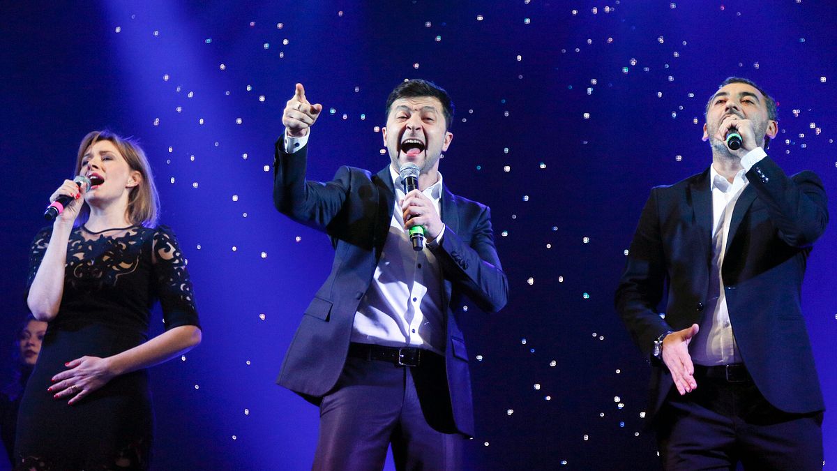 2019年烏克蘭總統大選的黑馬——喜劇演員哲連斯基(Volodymyr Zelensky)。(AP) 2019年烏克蘭總統大選的黑馬——喜劇演員哲連斯基(Volodymyr Zelensky)。(AP)