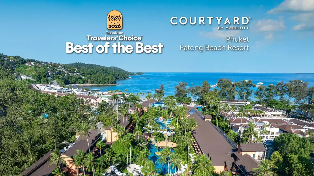 Courtyard by Marriott Phuket, Patong Beach Wins TripAdvisor Best of the Best Award