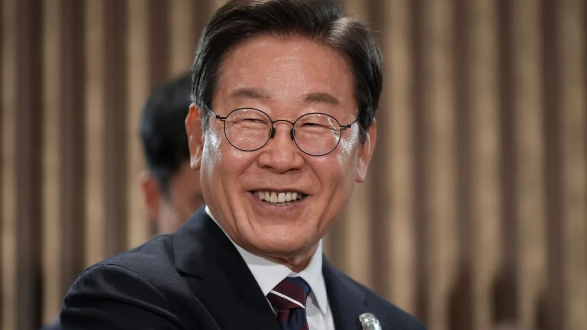 南韓新任總統李在明出席G7高峰會。(美聯社)