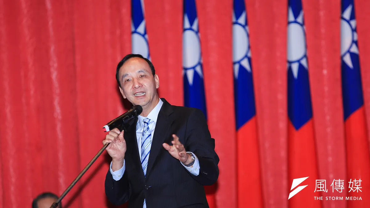 前新北市長朱立倫表態若當選總統願意重啓核四。(簡必丞攝)