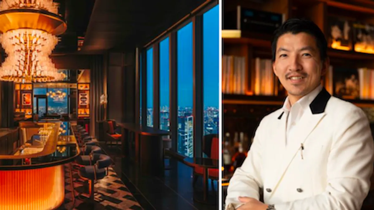 フェアモント東京は、バーディレクターに齋藤秀幸を迎え、43階「DRIFTWOOD」内の3つのバーのカクテルメニューを全面的に刷新し、炭火グリルメニューも拡充、東京のスカイラインを望む唯一無二のハイコンセプトなバー体験へと進化させた。(写真/フェアモント東京 PR事務局提供)
