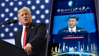 過去一年黃金價格暴漲,反映出全球對美元體系產生的不信任,中國是否備妥一套新的貨幣體系方案,用以取代美元霸權地位?(圖為美國總統川普與中國領導人習近平,AP)