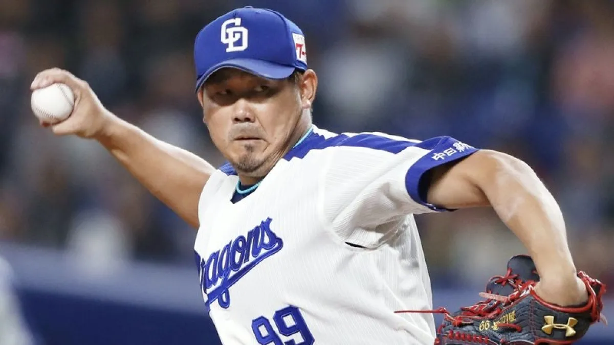 中日龍松坂睽違4209天,日職再度先發投5局吞敗。(美聯社)
