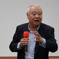 11月27日、華東師範大学歴史学部終身教授で冷戦国際史研究センター所長の沈志華が、中央研究院近代史研究所で講演を行った。(張鈞凱撮影) 11月27日、華東師範大学歴史学部終身教授で冷戦国際史研究センター所長の沈志華が、中央研究院近代史研究所で講演を行った。(張鈞凱撮影)