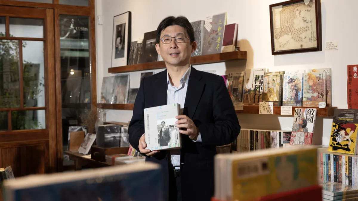 胡佛研究所學者林孝庭(圖)表示,中華民國在李登輝手上被重新定義,至今仍深刻影響中華民國的政治格局。(中央社)