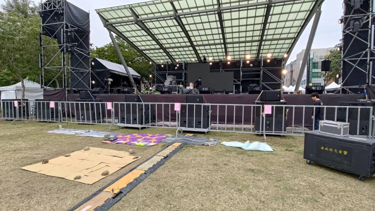 主辦單位今日祭出清場公告,明日早上將執行卡位清場任務。(圖/台南市府提供)
