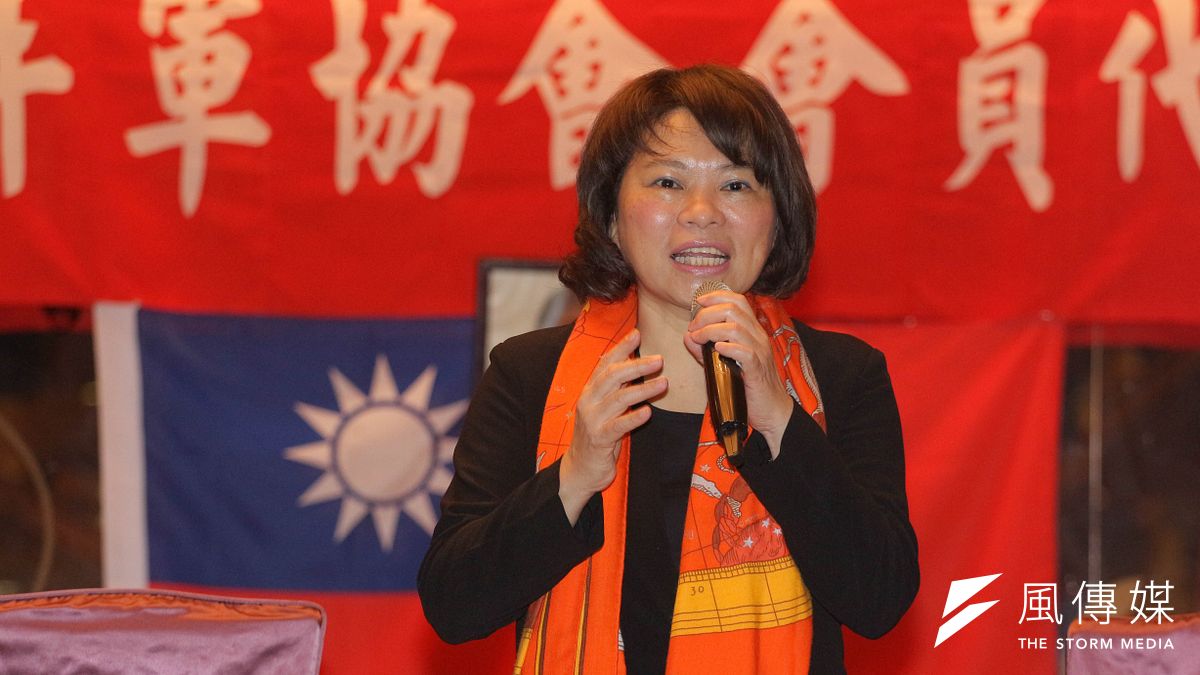 國民黨主席候選人黃敏惠24日出席中國青年軍協會會員大會。(葉信菉攝) 國民黨主席候選人黃敏惠24日出席中國青年軍協會會員大會。(葉信菉攝)