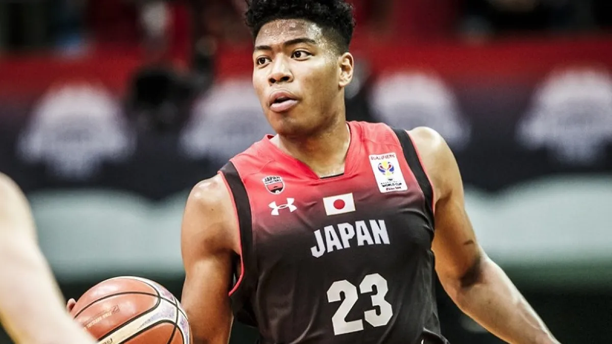 八村壘在世界盃男籃熱身賽面對紐西蘭時,轟下35分並帶領日本奪勝。 (圖片取自FIBA官網)