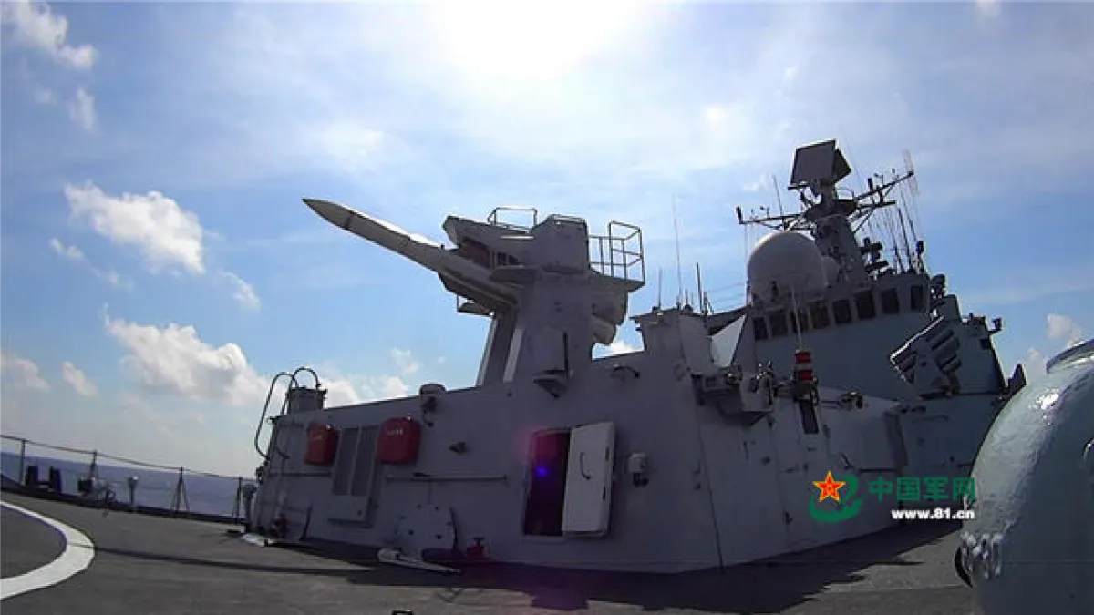 南海仲裁結果出爐,中國解放軍公布南海軍演照片。
