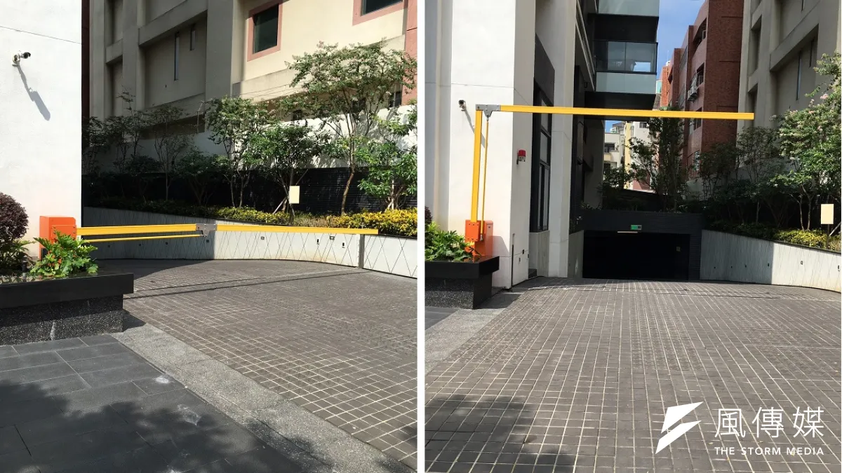 未來建案,如為防範雨水淹入地下室,需設置「車道頂蓋」,可以免適用容積移轉許可要點第13點建築設計「退縮距離」之限制,圖為無頂蓋車道案例。(圖/徐炳文攝)
