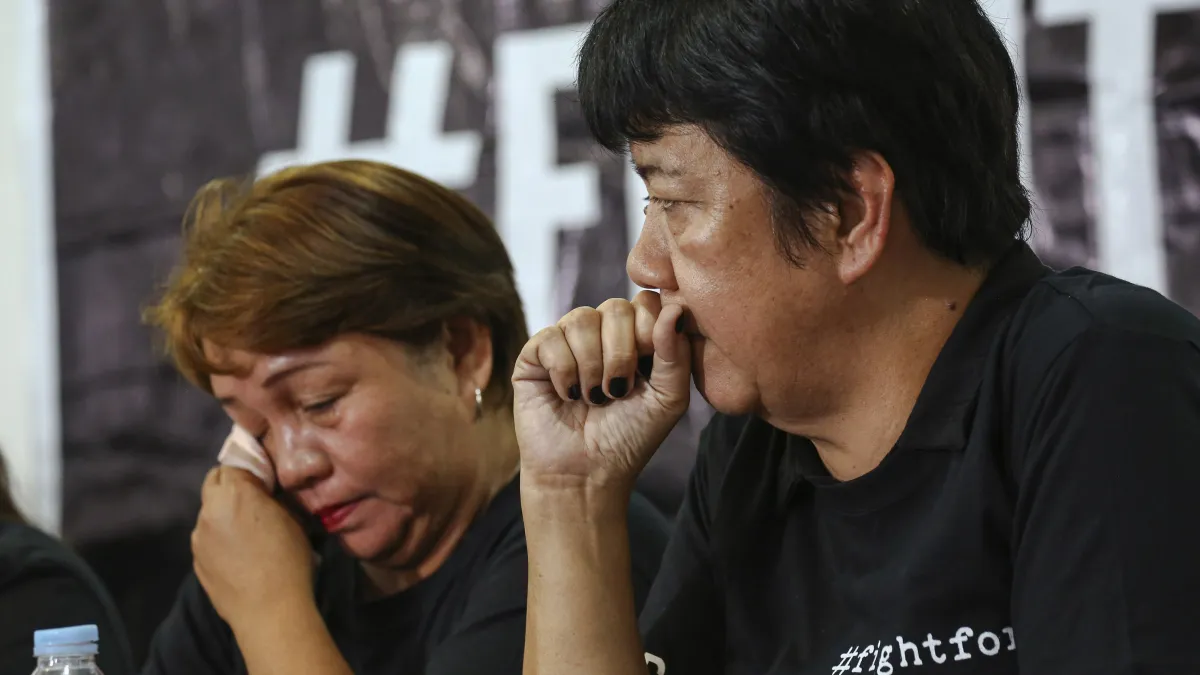 2019年12月19日,菲律賓「馬京達瑙屠殺案」(Maguindanao massacre)宣判,被害人家屬感慨萬千(AP)