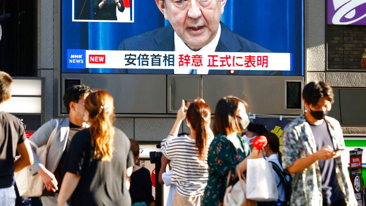 2020年8月28日,日本首相安倍晉三因為健康因素,再次請辭內閣總理大臣。(美聯社) 2020年8月28日,日本首相安倍晉三因為健康因素,再次請辭內閣總理大臣。(美聯社)