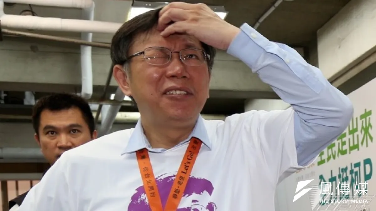 台北市長參選人柯文哲22日上午提出環南市場改建計畫,並提出外圍的「河灘地」作為解套方式,引發北市府大怒回批。(資料照片,吳逸驊攝)