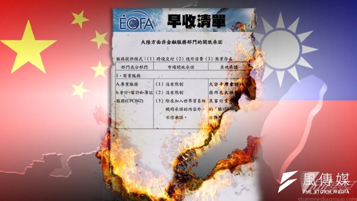 中國研擬新法,禁止境外會計師以「臨時審計證」進入大陸查帳,一旦頒布,等同片面毀約、違反ECFA協議。(影像合成:風傳媒)