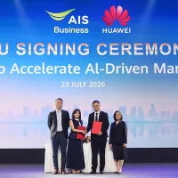 AIS Business Joins Hands with Huawei Cloud in MOU to Advance Global Cloud Capabilities and Intelligent 5G Solutions, Positioning Thailand as an AI-Era Manufacturing Hub AIS Business Joins Hands with Huawei Cloud in MOU to Advance Global Cloud Capabilities and Intelligent 5G Solutions, Positioning Thailand as an AI-Era Manufacturing Hub