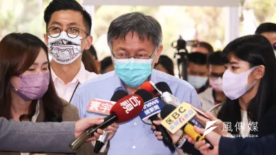 台北市長柯文哲坦言,交通終極辦法還是要靠捷運環狀線,民生汐止線做下去將能有效改善。(蔡親傑攝)