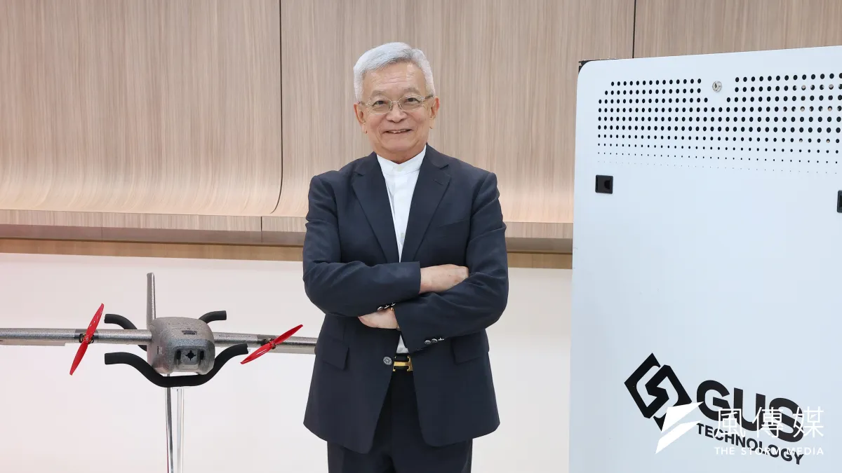 格斯科技董事長沈國榮接受《新新聞》專訪時,談起企業傳承的拿捏。(顏麟宇攝)