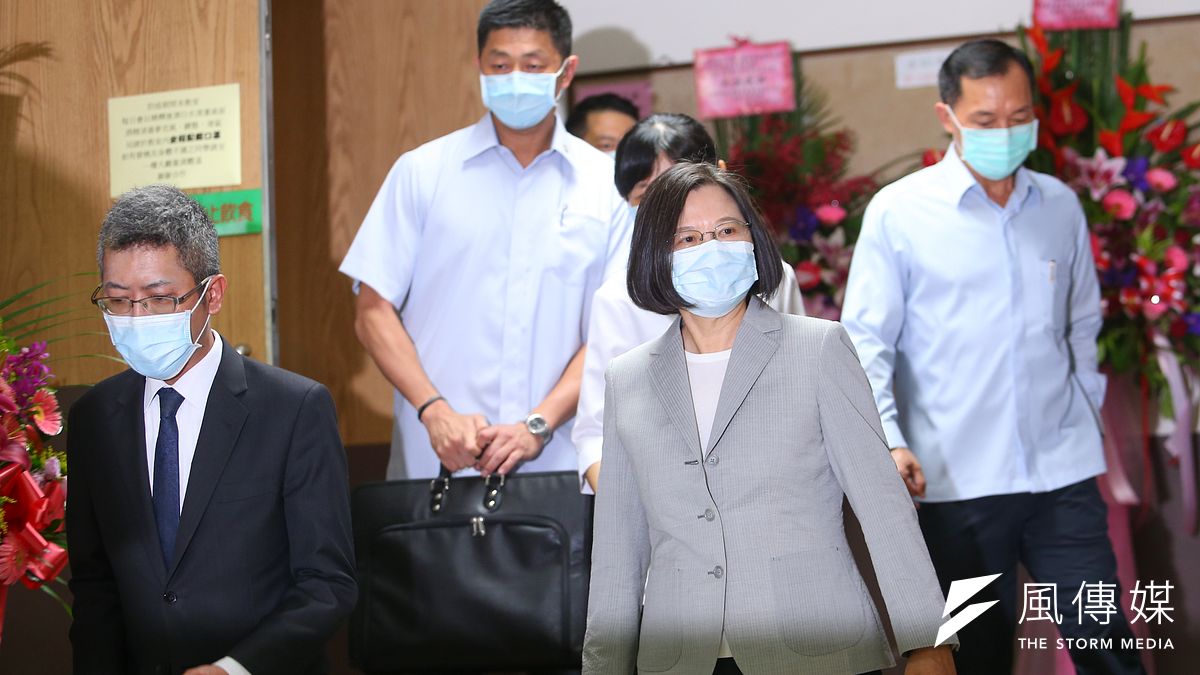 針對中國口罩混入國家隊一事,總統蔡英文表示「不能原諒」。(資料照片,顏麟宇攝) 針對中國口罩混入國家隊一事,總統蔡英文表示「不能原諒」。(資料照片,顏麟宇攝)