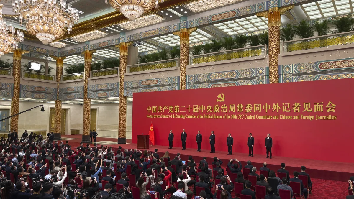 中共二十大之後,推進統一似難已避免。(AP)