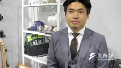 「台日棒球留學支援」發起人晁菘徽表示,由於自身曾有赴日打棒球的經歷,他開始思考如何將這樣的機會擴展,進而帶給更多台灣的年輕棒球選手。(黃信維攝)