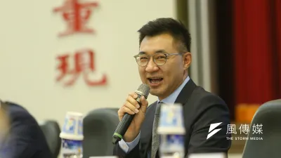 國民黨主席江啟臣出席改革委員會全體會議。(顏麟宇攝)