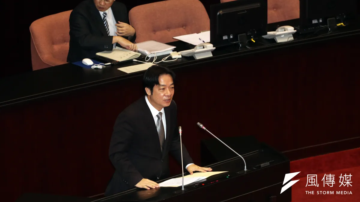 立法院院會,行政院長賴清德進行施政報告。(蘇仲泓攝)