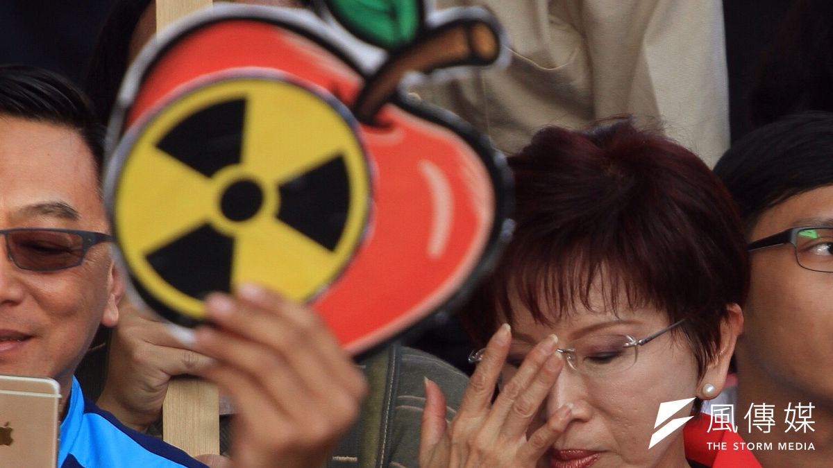 國民黨該何去何從?圖為國民黨反核食遊行,洪秀柱於遊行隊伍。(曾原信攝) 國民黨該何去何從?圖為國民黨反核食遊行,洪秀柱於遊行隊伍。(曾原信攝)