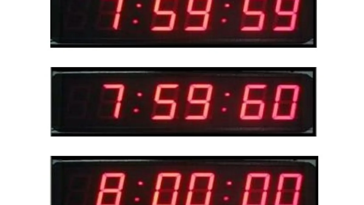 記得調手錶! 元旦早上7點59分59秒多1秒