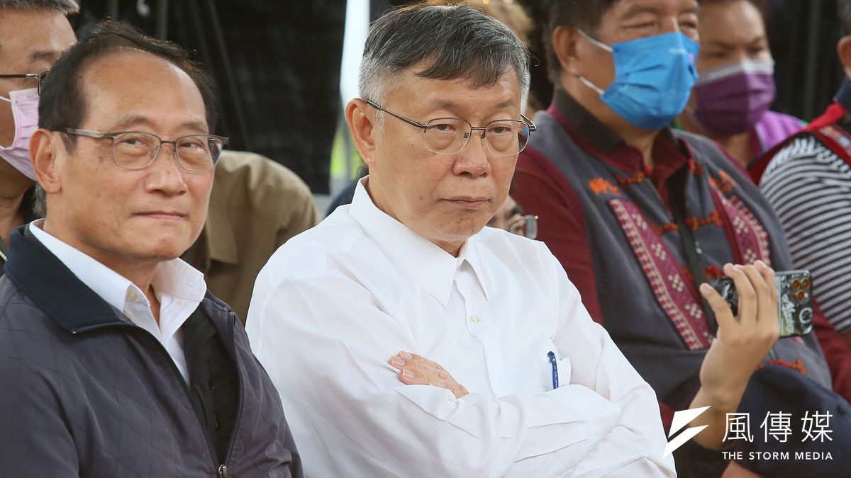 台北市長柯文哲(左二)本次同額參選民眾黨主席。(資料照,柯承惠攝) 台北市長柯文哲(左二)本次同額參選民眾黨主席。(資料照,柯承惠攝)