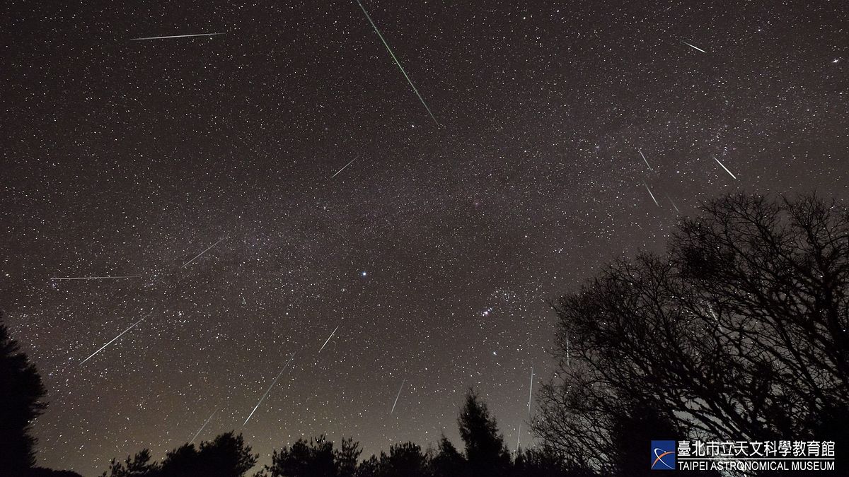 雙子座流星雨將在12/14登場!(圖/取自台北天文館) 雙子座流星雨將在12/14登場!(圖/取自台北天文館)