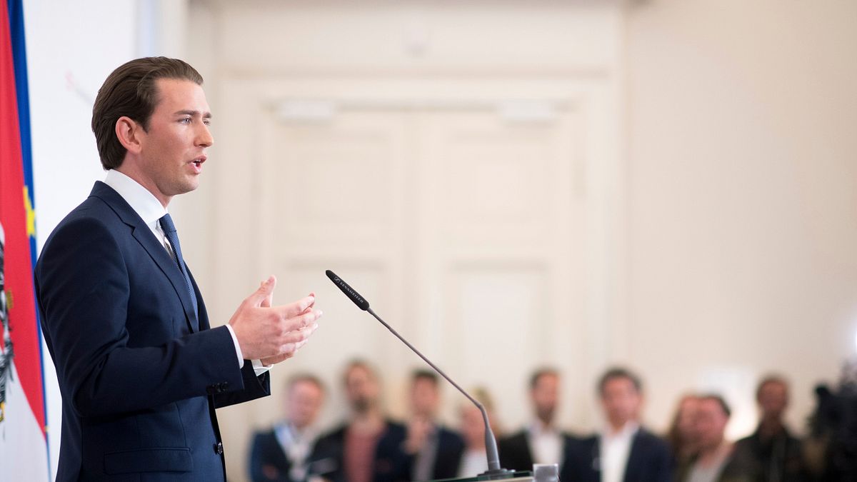 2019年5月18日,奧地利總理庫爾茨(Sebastian Kurz)宣布提前大選(AP) 2019年5月18日,奧地利總理庫爾茨(Sebastian Kurz)宣布提前大選(AP)