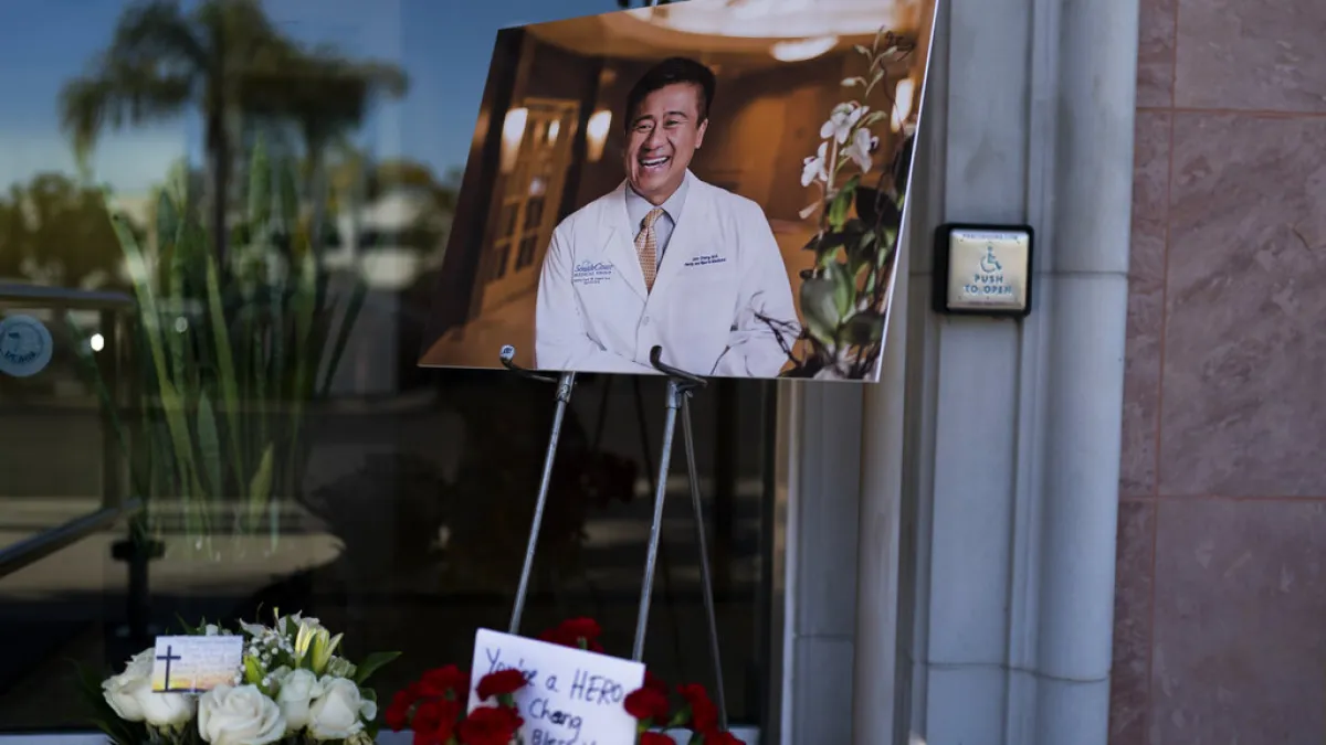 在加州爾灣台灣長老教會槍擊案中捨己救人的死者鄭達志醫師。(美聯社)