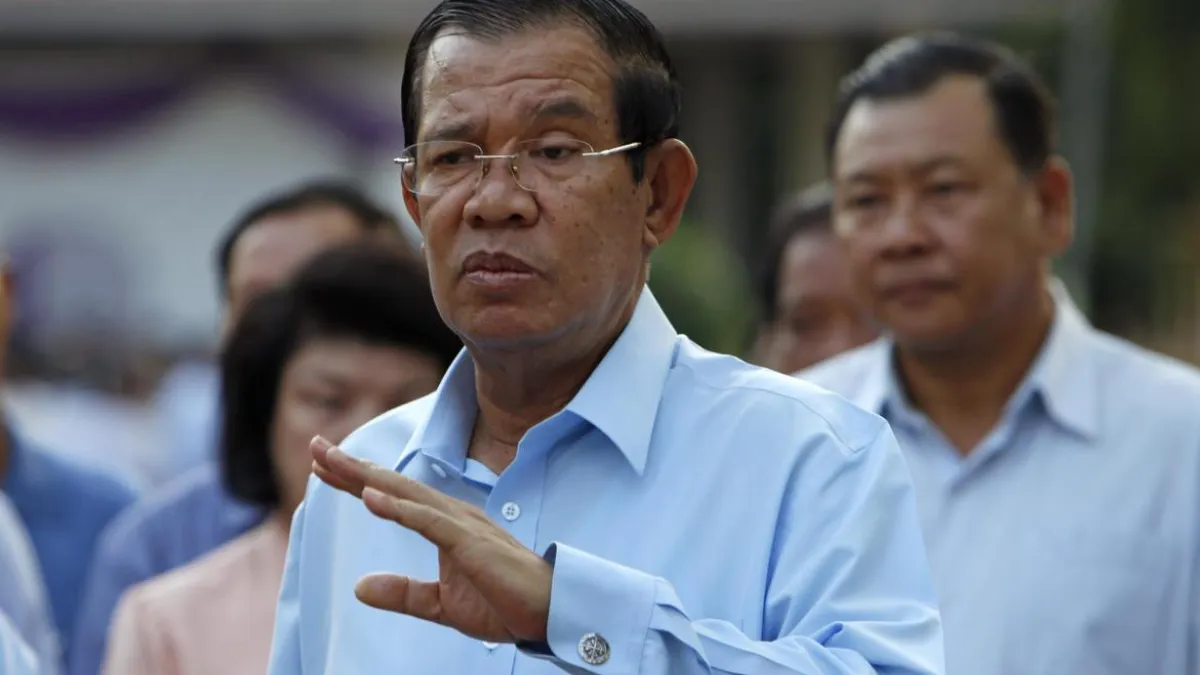 柬埔寨總理洪森(Hun Sen)。(AP)