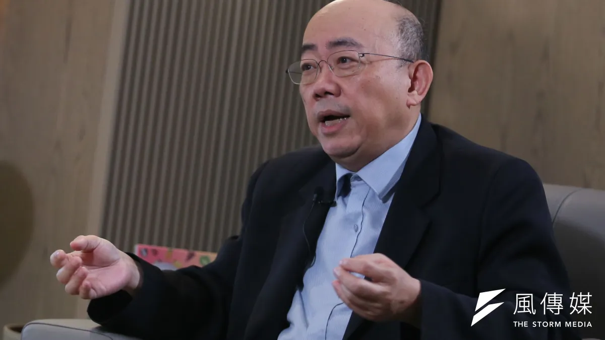 前立委郭正亮(見圖)15日出席黃暐瀚主持的風傳媒「下班瀚你聊」節目。(柯承惠攝)