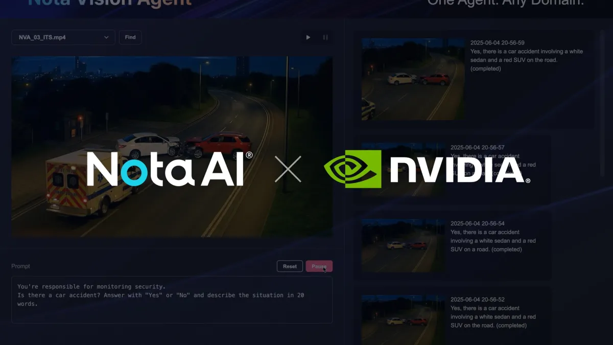 Nota AI Works with NVIDIA to Expand Video AI Agent Market… Deployment of VSS-based NVA Spreads