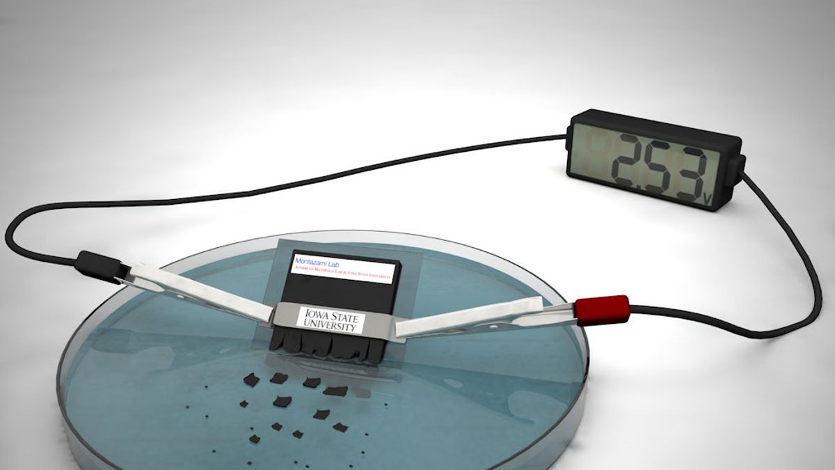 美國愛荷華州立大學科學家研製出一種能夠自我毀滅的電池(Credit: Ashley Christopherson) 美國愛荷華州立大學科學家研製出一種能夠自我毀滅的電池(Credit: Ashley Christopherson)