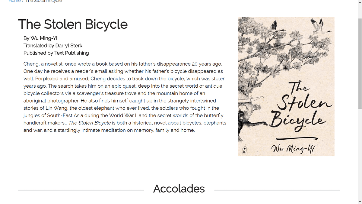 國際曼布克獎的長名單公布後,主辦單位的網頁將作家吳明益的國籍Taiwan更改為Taiwan, China。(取自曼布克國際獎網頁) 國際曼布克獎的長名單公布後,主辦單位的網頁將作家吳明益的國籍Taiwan更改為Taiwan, China。(取自曼布克國際獎網頁)