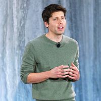 マイクロソフトは2月7日、ChatGPTの次世代技術を生かした新BingとEdgeを発表。OpenAIのアルトマンCEOが出席した。(AP通信) マイクロソフトは2月7日、ChatGPTの次世代技術を生かした新BingとEdgeを発表。OpenAIのアルトマンCEOが出席した。(AP通信)