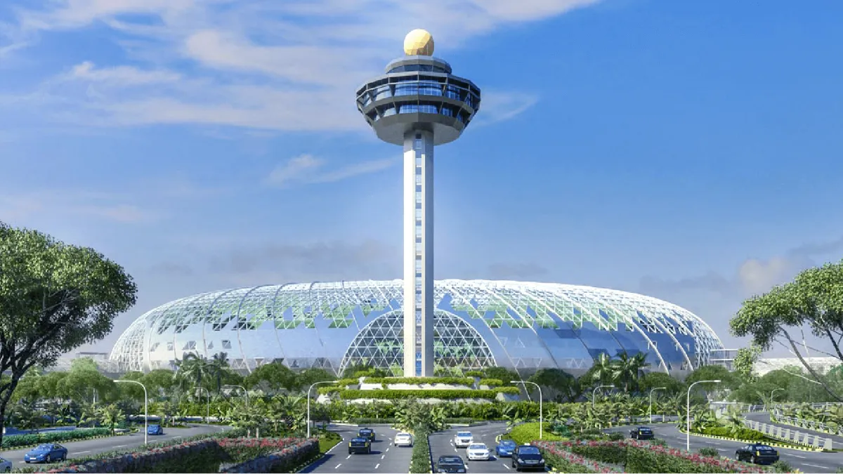 新加坡機場的新建工程名為「星耀樟宜」,已成該國最新打卡熱門景點(新加坡樟宜機場官網)