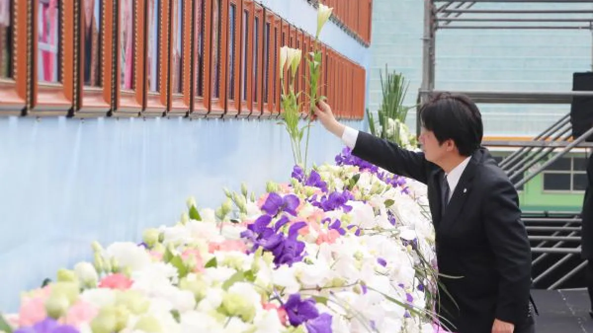 臺南震災罹難者聯合奠祭暨追思會 雙英與會致悼辭